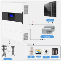 Convertisseur solaire hybride SRNE 5 kW triphasé, sortie 240 V AC, protection IP54, communication CAN, conversion de puissance 50/60 Hz