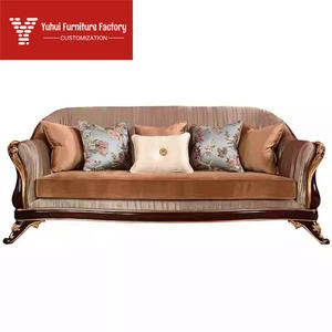 Sofá de Madera Maciza Neoclásico de Lujo, Juego de Sofás de Tela Italiana <span class=keywords><strong>Alessandro</strong></span> 123, Muebles de Villa Inglesa, Personalizable - Product Image 5