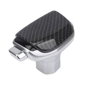 Pommeau de levier de vitesse Mazda en fibre de carbone, grain de bois, chromé électrolytique, ergonomique, pour transmission automatique - Product Image 2