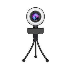 Webcam USB 4K2K con Sensore CMOS da 5 Megapixel, Luce di Ricarica e Funzione di Abbellimento del Viso - Product Image 1