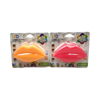 Veilleuse miniature OEM GL-W051, interrupteur, ABS, cadeau, forme de bouche, dessin animé, veilleuse à brancher, design élégant, veilleuse pour enfants