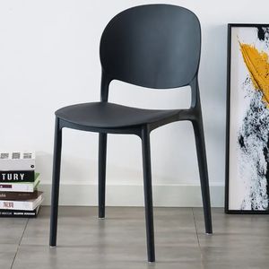 High Quality Modern Stackable Colorful Kitchen Cafe Restaurant Full PP Plastic <b>Dining</b> <b>Chairs</b> - Product Image 3