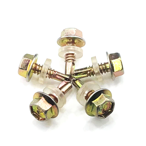 Kim loại mạ kẽm lục giác HEX đầu thép tự khoan vít lợp vít Tek khai thác vít với máy giặt cao su - Product Image 5