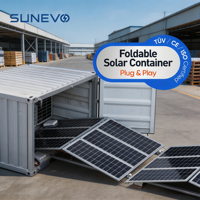 Système solaire mobile certifié CE TUV, cube solaire 200 kW, système complet tout-en-un, conteneur solaire pour zones éloignées et projets miniers