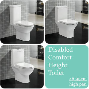 WC mural en céramique blanche pour salle de bain - Product Image 5