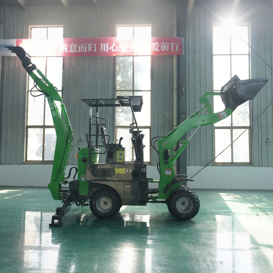 Premium 4 Wheel Drive Backhoe Loader Diesel Engine All Terrain Backhoe ...