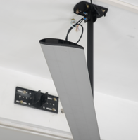 Ventilateur de plafond industriel HVLS PMSM de 8 pieds, 6 pales en aluminium, haute efficacité, économie d'énergie, sans engrenages, pour entrepôt