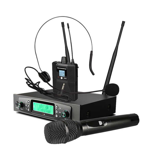 2026 Long Range High Sensitive Lavalier UHF Two Way Radio Wireless Microphone with 30-80M Range for Stage Performance