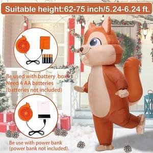 Disfraz inflable divertido de ardilla para adultos, traje de animal inflable, disfraz de Halloween, regalo de Navidad para hombres y mujeres - Product Image 2