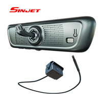 Cámara de salpicadero de retrovisor Sinjet WiFi de tipo separado, cámara de coche ancha de 1080P, cámara de salpicadero de espejo H6 de pantalla completa de 9,35 pulgadas para Ford