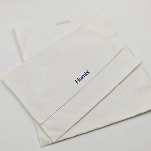 Sac d'emballage en mousseline de coton naturel recyclé avec logo personnalisé, sac anti-poussière de luxe en toile biodégradable pour sac à main et chaussures - Product Image 3
