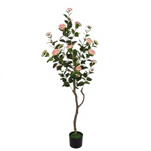 Alberi di Camelia Artificiali Decorativi <span class=keywords><strong>da</strong></span> 160cm, Piante Finte <span class=keywords><strong>Sempreverdi</strong></span> per Decorazioni di Matrimoni ed Eventi - Product Image 6