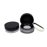 Top Vente Rond 5g15g Cosmétique Maquillage Poudre Emballage Vide En Plastique Poudre En Vrac Cas avec Élastique net tamis poudre bouffée cas