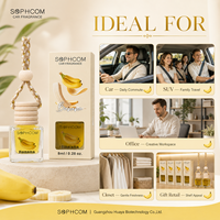 Diffuseur de parfum de luxe liquide 8ml pour voiture, flacon en verre avec bouchon en bois, fabricant OEM de marque privée