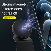 Support de téléphone portable pour diffusion en direct, support magnétique pour téléphone, rotation à 360 degrés, flexible, portable, en alliage d'aluminium, béquille de bureau