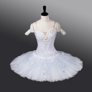 Ballet <span class=keywords><strong>tutu</strong></span> de ballet classique pour filles, 12 couches, en <span class=keywords><strong>Tulle</strong></span> rigide, <span class=keywords><strong>blanc</strong></span>, pour enfants, costume professionnel, - Product Image 4