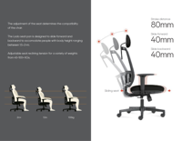 Chaise de bureau ergonomique à dossier haut et pivotante Chaise de jeu en tissu moderne Salle d'attente tournante Mobilier de bureau Vente en gros Gamer