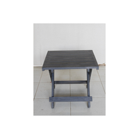 Table d'appoint pliante KAG TAB29 en teck moderne – Légère, durable, portable, mobilier d'extérieur, structure robuste pour les rassemblements