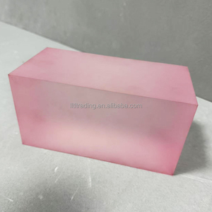 Tùy Chỉnh Vuông Hình Chữ Nhật Vòng Xi Lanh Nhỏ Lớn In Màu Hồng Màu Xanh Lá Cây Màu Xanh Màu Hồng <span class=keywords><strong>Acrylic</strong></span> Khối Màu Hồng Cho Sang Trọng Artical Hiển Thị - Product Image 5