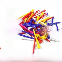 Tees de golf en plastique écologiques, durables, imperméables, portables et légers, 70 mm, colorés, en forme de coupelle, pour la pratique en extérieur