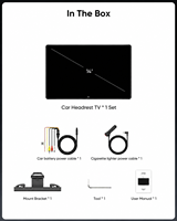 14'' Rücksitz-Kopfstützenbildschirm Android 13 System 5G WiFi Unterstützung UHD 4K Videodekodierung Vollformat-Audiowiedergabe Monitor