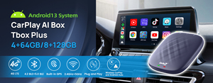 Hộp giải mã Carlinkit Tbox <span class=keywords><strong>Plus</strong></span> 4G + 64G Carplay AI Box hệ điều hành Android 13, hỗ trợ Car Play, <span class=keywords><strong>TV</strong></span> Box 8GB 128GB 1080p, có sẵn tại UK, EU, US - Product Image 5