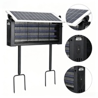 Lampe anti-moustiques solaire d'extérieur, tue-insectes UV, étanche IP67, en ABS et métal