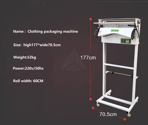 Máquina para Empacar Ropa que Ahorra Espacio, para Lavanderías Pequeñas, Equipo para Envolver y Sellar Ropa - Product Image 3