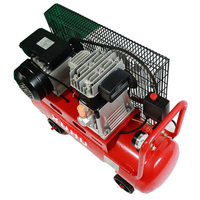 Compresseur d'air industriel portable à piston entraîné par courroie 50L-500L avec tête de type H2090 Italie, moteur de pompe pour la revente