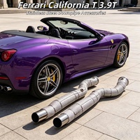 Kit de mise à niveau de puissance de course avec downpipe à haut débit en acier inoxydable SS304 pour Ferrari California T 3.9T 2012-2018