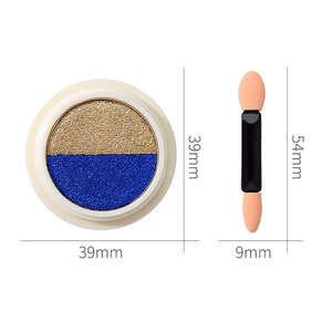 ผงอะคริลิคสองสีเอฟเฟกต์กระจกวิเศษ 6 แบบสำหรับตกแต่งเล็บ DIY - Product Image 6