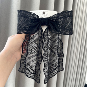Pinza para el pelo <span class=keywords><strong>de</strong></span> encaje transparente con lazo <span class=keywords><strong>de</strong></span> hada hecha a mano para primavera/<span class=keywords><strong>verano</strong></span> - Novedad, regalo - Product Image 6