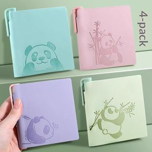 작은 정사각형 기내 휴대 미니 휴대용 포켓 귀여운 간단한 메모장 80 시트 선물 포장 하이 컬러 가치 저널 - Product Image 2