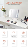 Pliable Bureau LED Éclairage Miroir De Maquillage Rechargeable Usage Domestique Équipement De Beauté Populaire Cosmétique LED Miroir