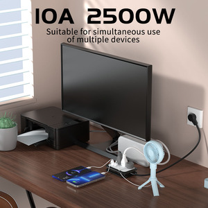 Nhà cung cấp khuyến mãi 3 cách 2 USB + 1 type-C ổ cắm điện mở rộng ổ cắm 10A đa cắm ổ cắm - Product Image 5