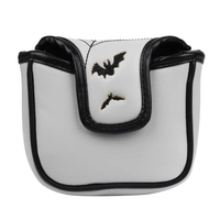 Couvre-chef de putter de golf Couvre-chef en cuir PU Spider Web Design Mallet Putter Couvre-chefs de club de golf Aimant