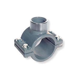 Grosir Klem Sadel <span class=keywords><strong>PVC</strong></span> Plastik Warna Abu-abu 6 Inci Tiongkok - Product Image 1