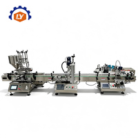 Ligne de remplissage semi-automatique de bureau pour petits volumes, machine de remplissage de liquides, machine de capsulage et d'étiquetage