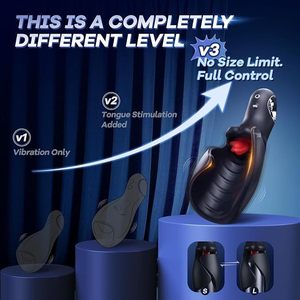 Dispositivo de Entrenamiento para el Pene con Control por APP, Masturbador Masculino Impermeable con 20 Frecuencias de Vibración y Simulación de Lengua - Product Image 2