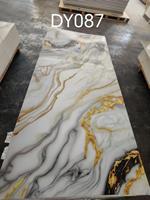 Panneau mural intérieur flexible moderne, revêtement UV, multicolores, 1220x2440mm, épaisseur 3mm, feuille de marbre PVC