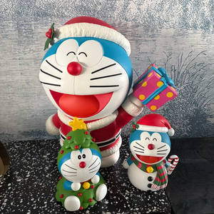 Escultura <span class=keywords><strong>de</strong></span> Resina <span class=keywords><strong>de</strong></span> Fibra <span class=keywords><strong>de</strong></span> Vidrio Personalizable, Diseño Artístico Pintado, Decoración Navideña, <span class=keywords><strong>Doraemon</strong></span> <span class=keywords><strong>de</strong></span> Dibujos Animados Coleccionable - Product Image 5