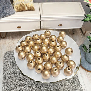 Cuentas Redondas de Madera Natural de 16 mm con Orificio de 4 mm para la Fabricación de Joyas y Decoración del Hogar - Product Image 3