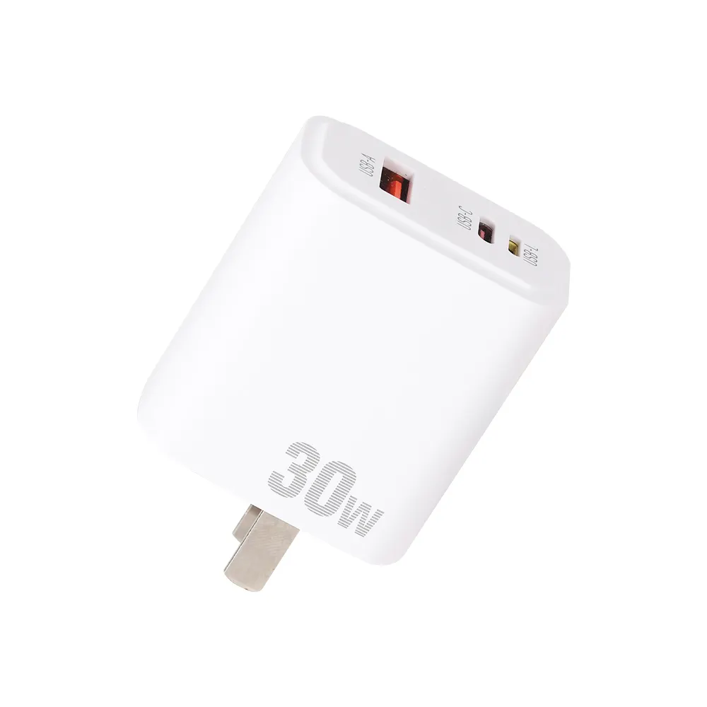 We2024 Gan Univasal şarj portu USB C duvar şarj yeni ürünler 30W OEM cep telefonu/ipad/kamera/pda/mp3 CE ROHS FCC