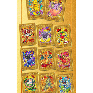 Nouvelle Boîte Mystère de Cartes Métalliques Gaufrées Pokémon de Haute Qualité YQ – Cadeau Surprise, Jeux de Société Fan Art, Boîte de Boosters Scellée <span class=keywords><strong>en</strong></span> Gros - Product Image 2
