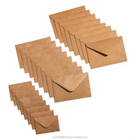 Enveloppes en papier kraft brun autocollantes en gros, style rétro occidental, enveloppes vierges pour cartes faites à la main