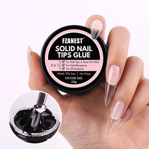 FZANEST HEMA TPO FREE Colle multifonctionnelle pour <span class=keywords><strong>ongles</strong></span> 15ml, Gel adhésif UV pour <span class=keywords><strong>faux</strong></span> <span class=keywords><strong>ongles</strong></span>, colle pour pointes d'<span class=keywords><strong>ongles</strong></span> en gel, gel à presser - Product Image 1