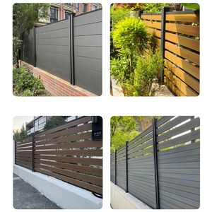 Valla de Jardín Moderna de WPC para Exteriores, Venta al Por Mayor de Fábrica, Fácil de Montar, Resistente a la Intemperie, Ecológica y Decorativa para Balcón - Product Image 3