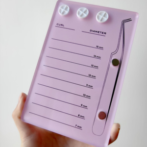 Paleta de Acrílico Iridiscente para Pestañas, Paleta de Extensiones de Pestañas de Acrílico con Forma Personalizada y Imanes - Product Image 6