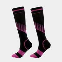 Bas de compression pour hommes et femmes. Pour le cyclisme et la course, avec un design élastique et extensible pour les mollets.