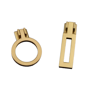 High Quality Zinc Alloy Gold Pull Ring Square Cabinet Drawer Ring Pull Handle <b>for</b> <b>Dresser</b> or Warehouse Application - Product Image 1